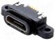 Zásuvka  USB B micro  SMT  PIN  5  s utěsněním  V  USB 2.0  IPX7