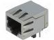 Zásuvka  RJ45  PIN  8  stíněný  Uspořádání výv  8p8c  THT