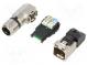 Zástrčka  RJ45  PIN  8  Kat  6a  stíněný  Uspořádání výv  8p8c  IDC