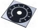 Stupnice  Rozsah  0 ÷ 10  58x58mm  Øotv  10mm  Mat  hliník