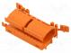 Montážní adaptér  222  oranžová  TS35