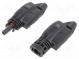 Konektor  solární  vidlice + zásuvka  2,5÷6mm2  s kontakty  35A