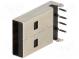 Zástrčka  USB A  na PCB  THT  PIN  4  úhlové 90°  V  USB 2.0