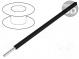Vodič  HookUp Wire Teflon  drát  Cu  28AWG  černá  PTFE  250V  30,5m