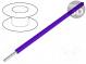 Vodič  HookUp Wire Teflon  drát  Cu  28AWG  fialová  PTFE  250V