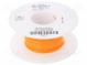 Vodič  HookUp Wire Teflon  lanko  Cu  28AWG  oranžová  PTFE  250V