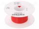 Vodič  HookUp Wire Teflon  lanko  Cu  28AWG  červená  PTFE  250V