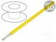 Vodič  HookUp Wire Teflon  lanko  Cu  22AWG  žlutá  PTFE  250V