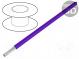 Vodič  HookUp Wire Teflon  lanko  Cu  22AWG  fialová  PTFE  250V