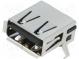 Zásuvka  USB A  na PCB  THT  PIN  4  úhlové 90°
