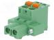Rozpojovací svorkovnice  5mm  póly  2  úhlové 90°  zástrčka  320V