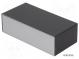 Kryt  s panelem  X 100mm  Y 203mm  Z 63mm  hliník  stříbrná