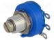 Potenciometr  axiální  jednootáčkový  1kΩ  2W  ±10%  6,35mm  3,17mm
