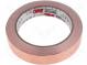 Páska  elektricky vodivá  W  19mm  L  16,5m  Thk  0,101mm  měď  UL510
