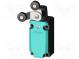 Limit switch  lever R 27mm, plastic roller Ø19mm, double  10A