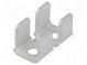 Faston  plochý  6,3mm  0,8mm  kolík  M3  4x faston,dvojité  mosaz