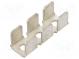 Faston  plochý  6,3mm  0,8mm  kolík  M3  6x faston,dvojité  mosaz