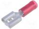 Faston  plochý  6,3mm  0,8mm  zásuvka  0,3÷0,9mm2  krimpovací