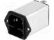 Konektor  napájecí AC  zásuvka  vidlice  4A  250VAC  IEC 60320