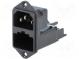 Konektor  napájecí AC  zásuvka  vidlice  10A  250VAC  IEC 60320