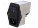 Konektor  napájecí AC  zásuvka  vidlice  10A  250VAC  IEC 60320