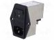 Konektor  napájecí AC  zásuvka  vidlice  4A  250VAC  IEC 60320