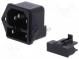 Konektor  napájecí AC  zásuvka  vidlice  10A  250VAC  IEC 60320