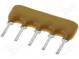Rezistorová síť  X  1,5kΩ  Poč.rezistorů 4  THT  0,2W  ±2%  100V