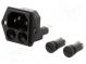 Konektor  napájecí AC  zásuvka  vidlice  10A  250VAC  IEC 60320
