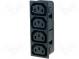 Konektor  napájecí AC  rozbočka  10A  250VAC  IEC 60320  C13 (F)