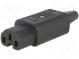 Konektor  napájecí AC  zástrčka  zásuvka  10A  250VAC  IEC 60320