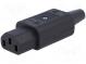 Konektor  napájecí AC  zástrčka  zásuvka  10A  250VAC  IEC 60320
