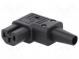Konektor  napájecí AC  zástrčka  zásuvka  10A  250VAC  IEC 60320