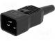 Konektor  napájecí AC  zástrčka  vidlice  16A  250VAC  IEC 60320