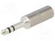 Zástrčka  Jack 3,5mm x 18,6mm  vidlice  stereo  přímý  na kabel