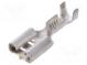Faston  plochý  6,3mm  0,8mm  zásuvka  0,5÷1,5mm2  krimpovací