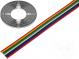 Vodič  plochý kabel  licna  Cu  8x0,35mm2  PVC  150V  50m