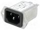 Konektor  napájecí AC  zásuvka  vidlice  4A  250VAC  IEC 60320