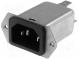 Konektor  napájecí AC  zásuvka  vidlice  4A  250VAC  IEC 60320