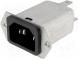 Konektor  napájecí AC  zásuvka  vidlice  6A  250VAC  IEC 60320