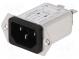 Konektor  napájecí AC  zásuvka  vidlice  10A  250VAC  IEC 60320