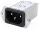 Konektor  napájecí AC  zásuvka  vidlice  4A  250VAC  IEC 60320