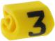 Kabelové značky pro kabely a vodiče  Symbol štítku 3  1÷3mm