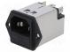 Konektor  napájecí AC  zásuvka  vidlice  2A  250VAC  IEC 60320