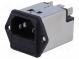 Konektor  napájecí AC  zásuvka  vidlice  4A  250VAC  IEC 60320