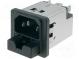 Konektor  napájecí AC  zásuvka  vidlice  4A  250VAC  IEC 60320