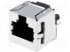 Zásuvka  RJ45  PIN  8  se zajištěním panel stop  THT  přímý
