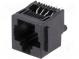 Zásuvka  RJ45  PIN  8  se zajištěním panel stop  THT  přímý