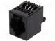 Zásuvka  RJ12  PIN  6  Uspořádání výv  6p6c  THT  přímý  16,51mm