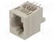 Zásuvka  RJ25  PIN  6  se zajištěním panel stop  THT  přímý